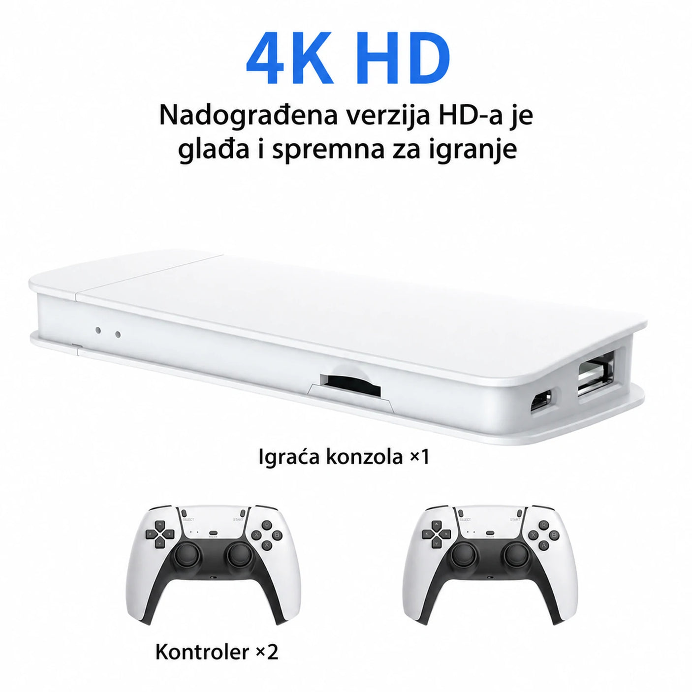 M15 4K HDMI igraća konzola i dva kontrolera