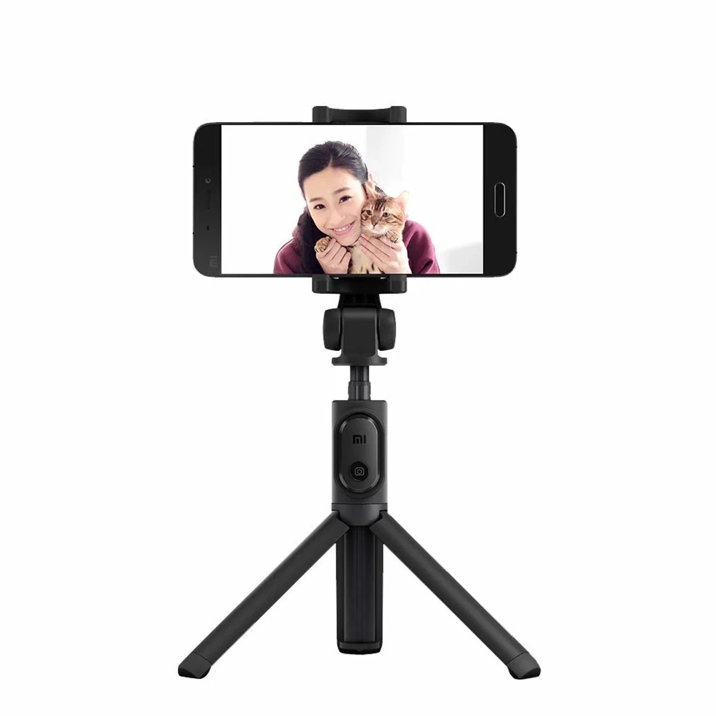 Xiaomi selfie štap otvoren kao stabilan stolni tripod