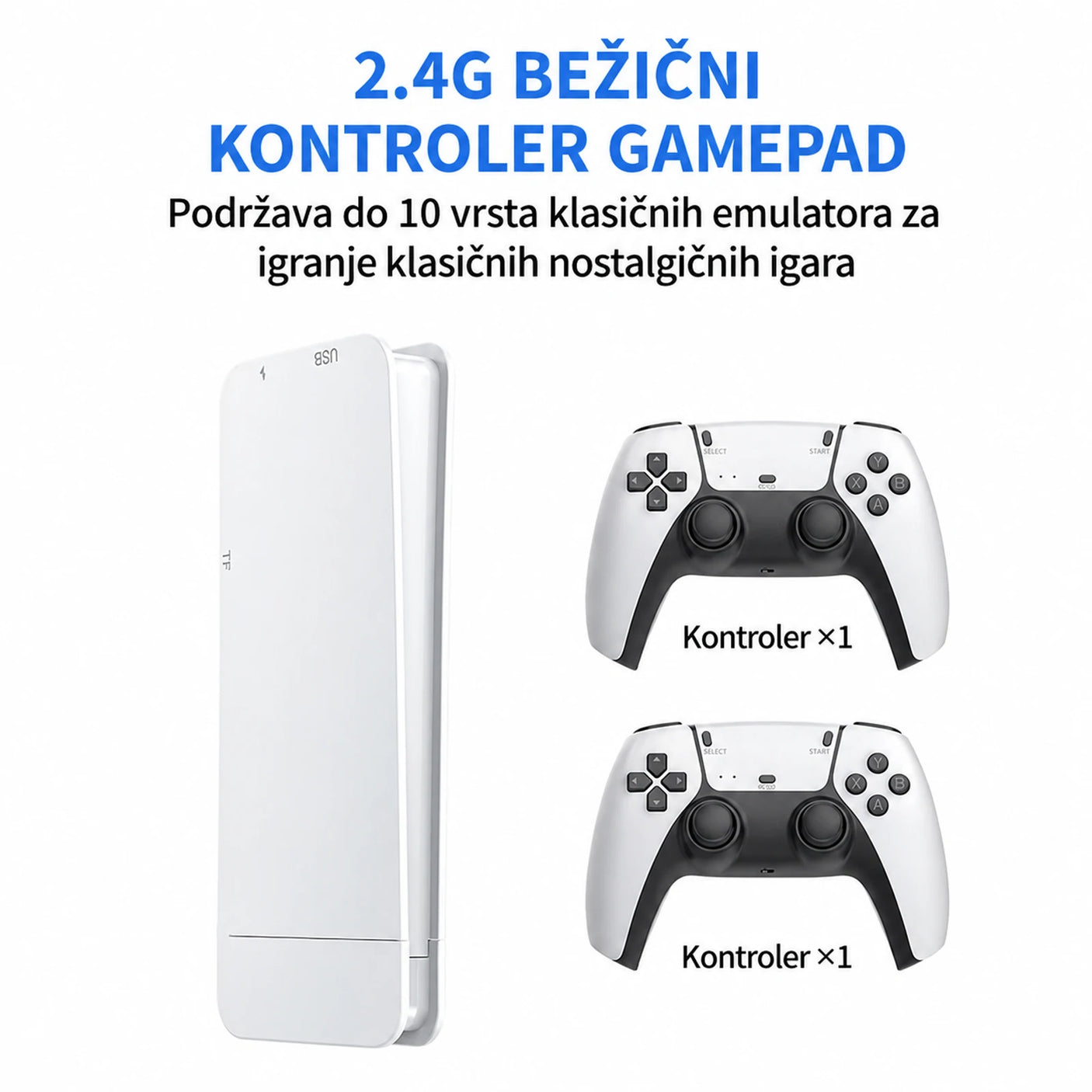 M15 konzola sa dva 2.4 GHz bežična gamepada