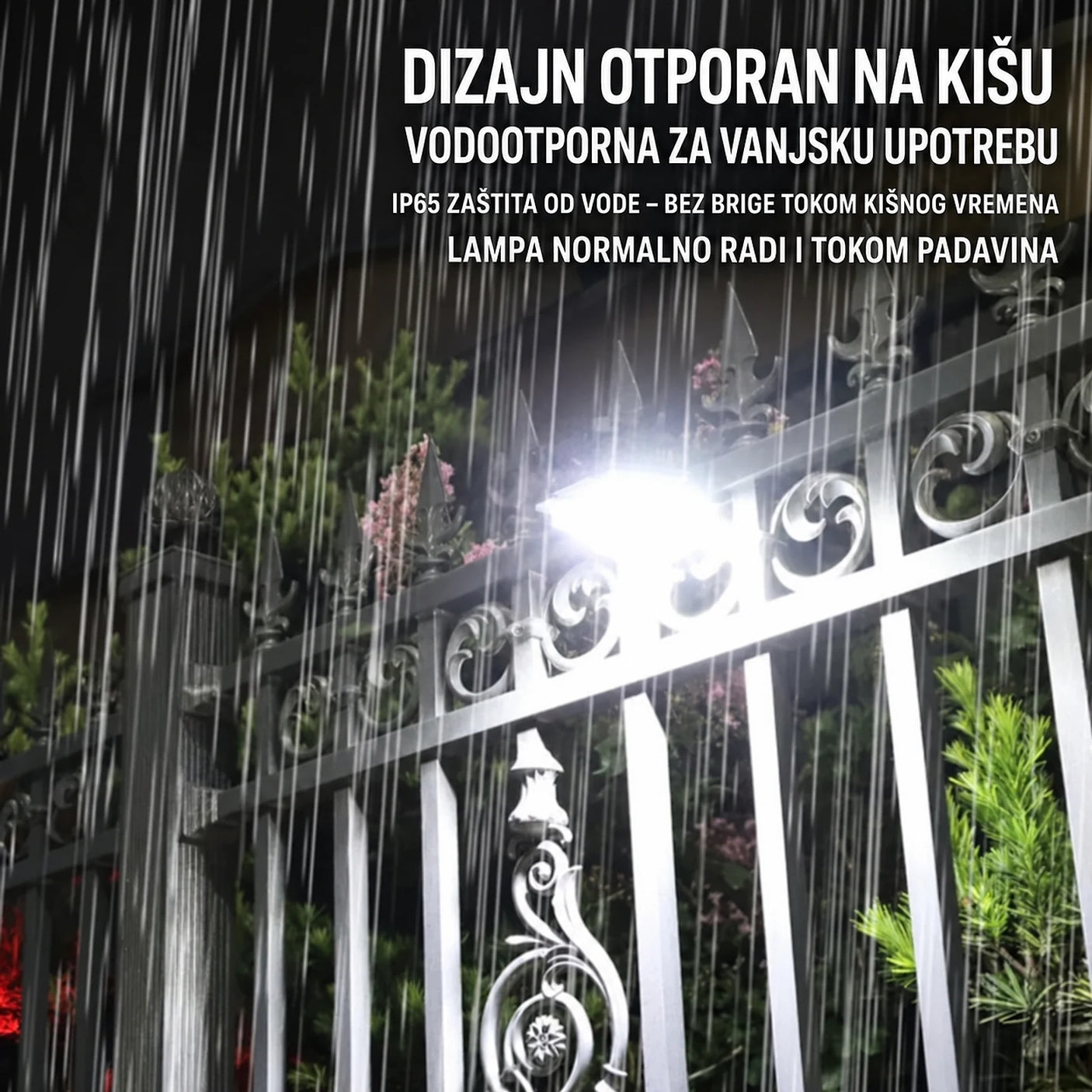 IP65 solarna lampa otporna na kišu
