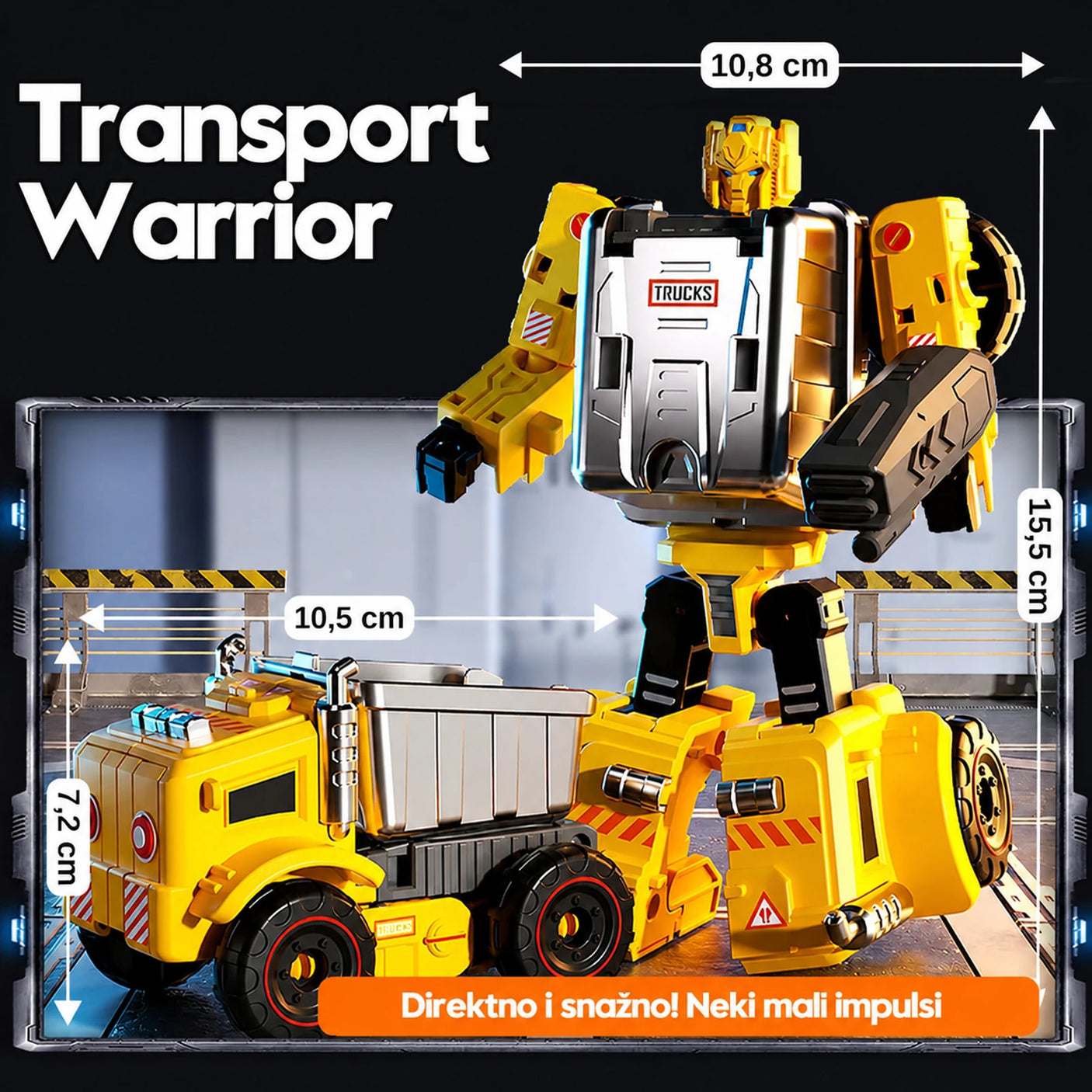 Dimenzije Transformer Truck kamiona i robota