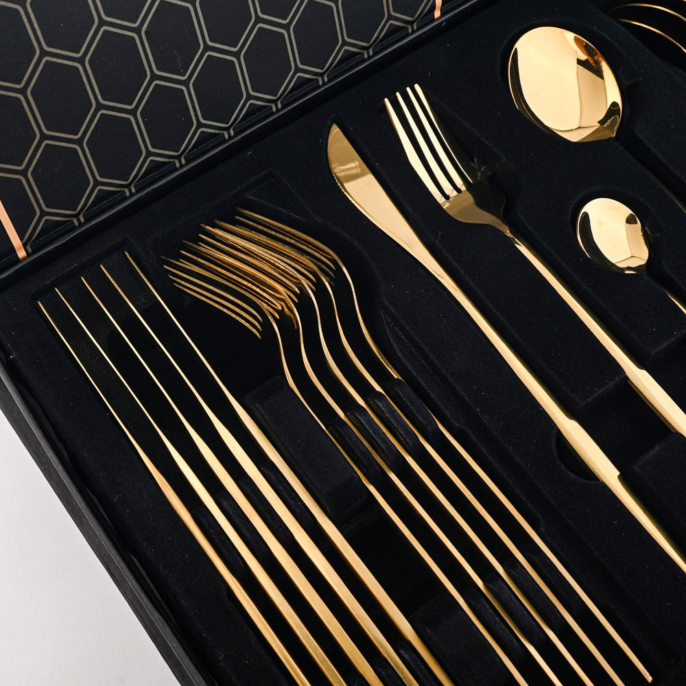 LUXO | 24 dijelni escajg gold