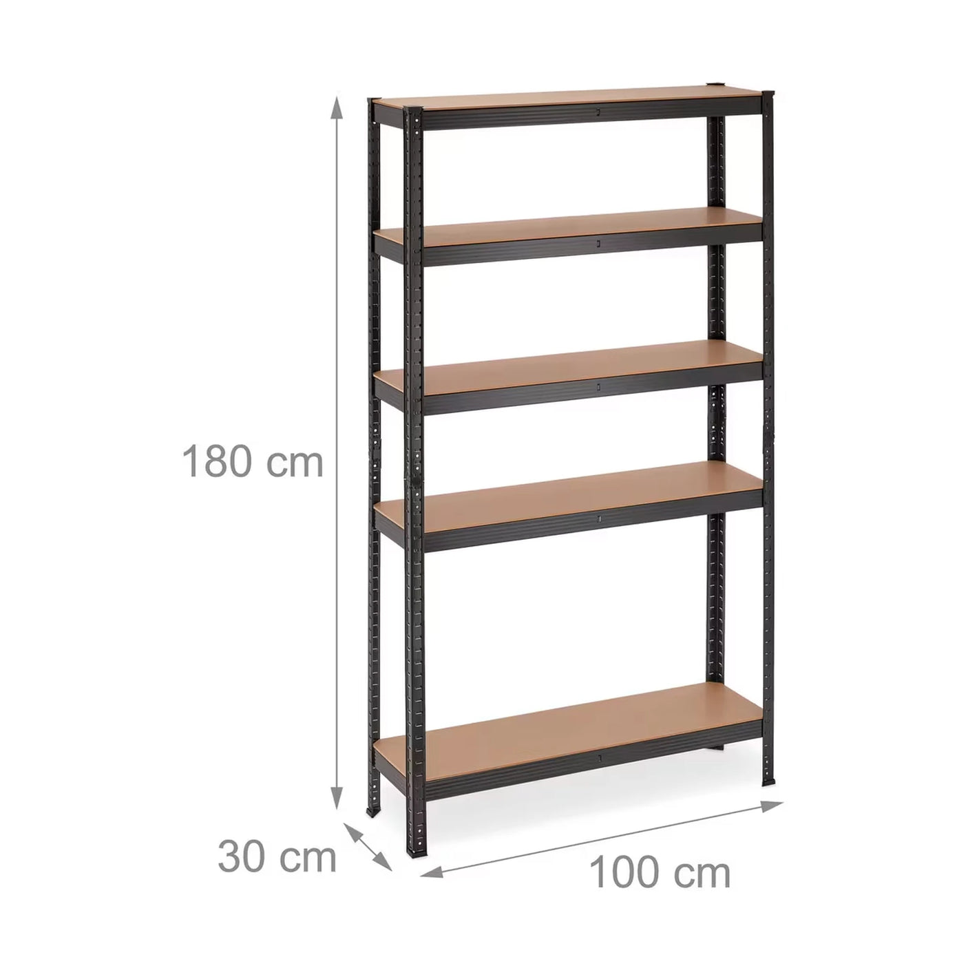 FORTIS metalni regal dimenzije 180 x 100 x 30 cm