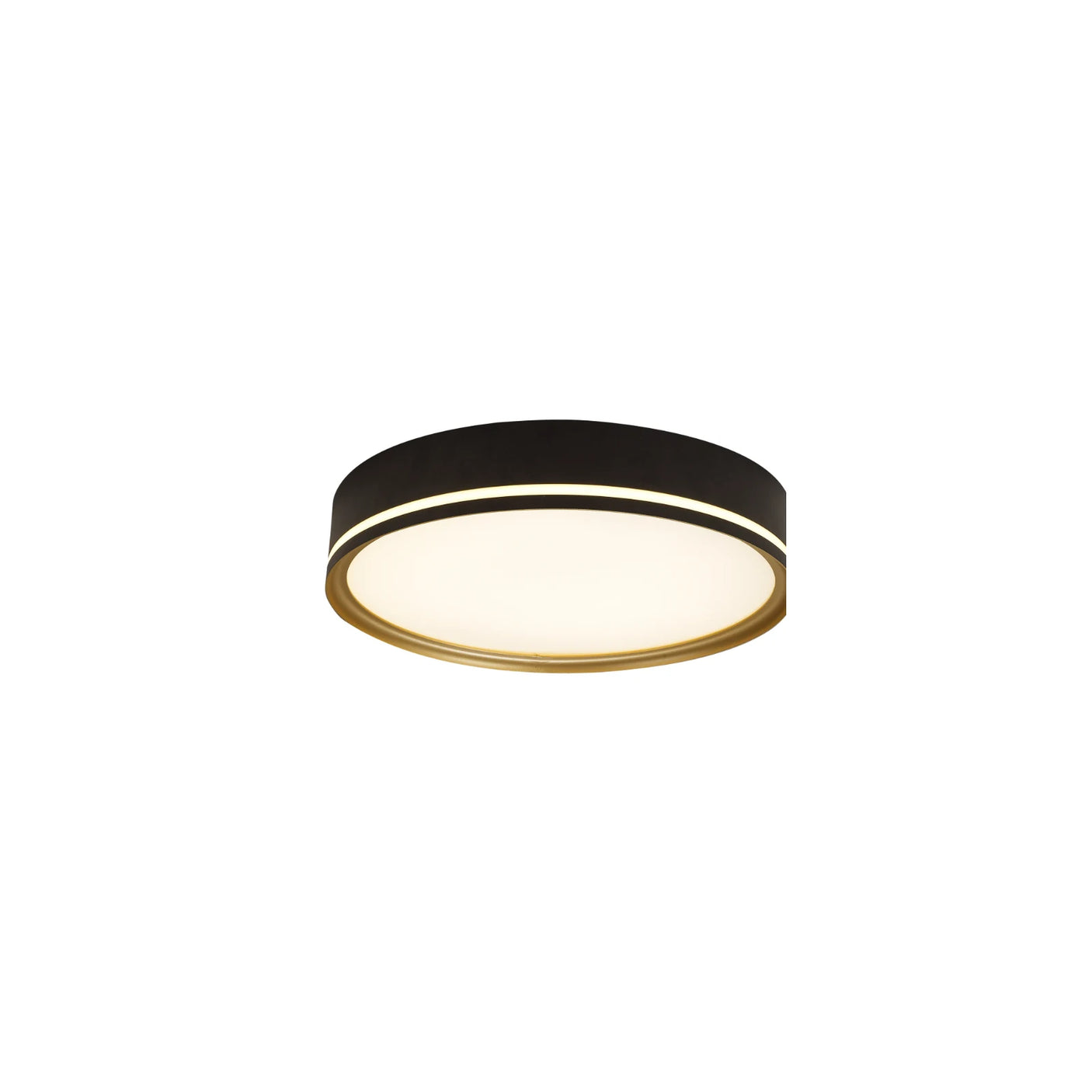 LUMORA LED plafonjera - Crna / zlatni rub