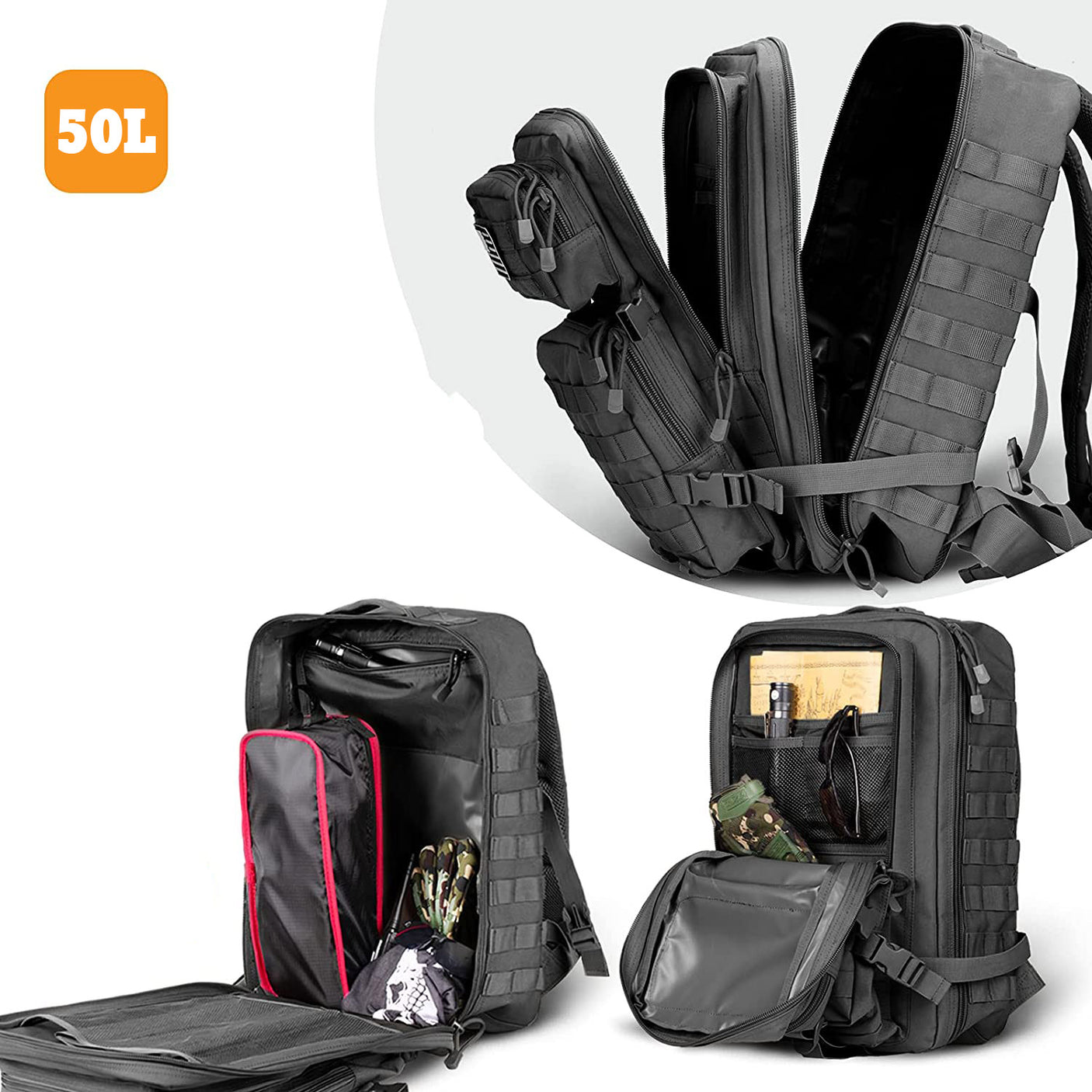 TACTICAL | Taktički ruksak 50 LITARA