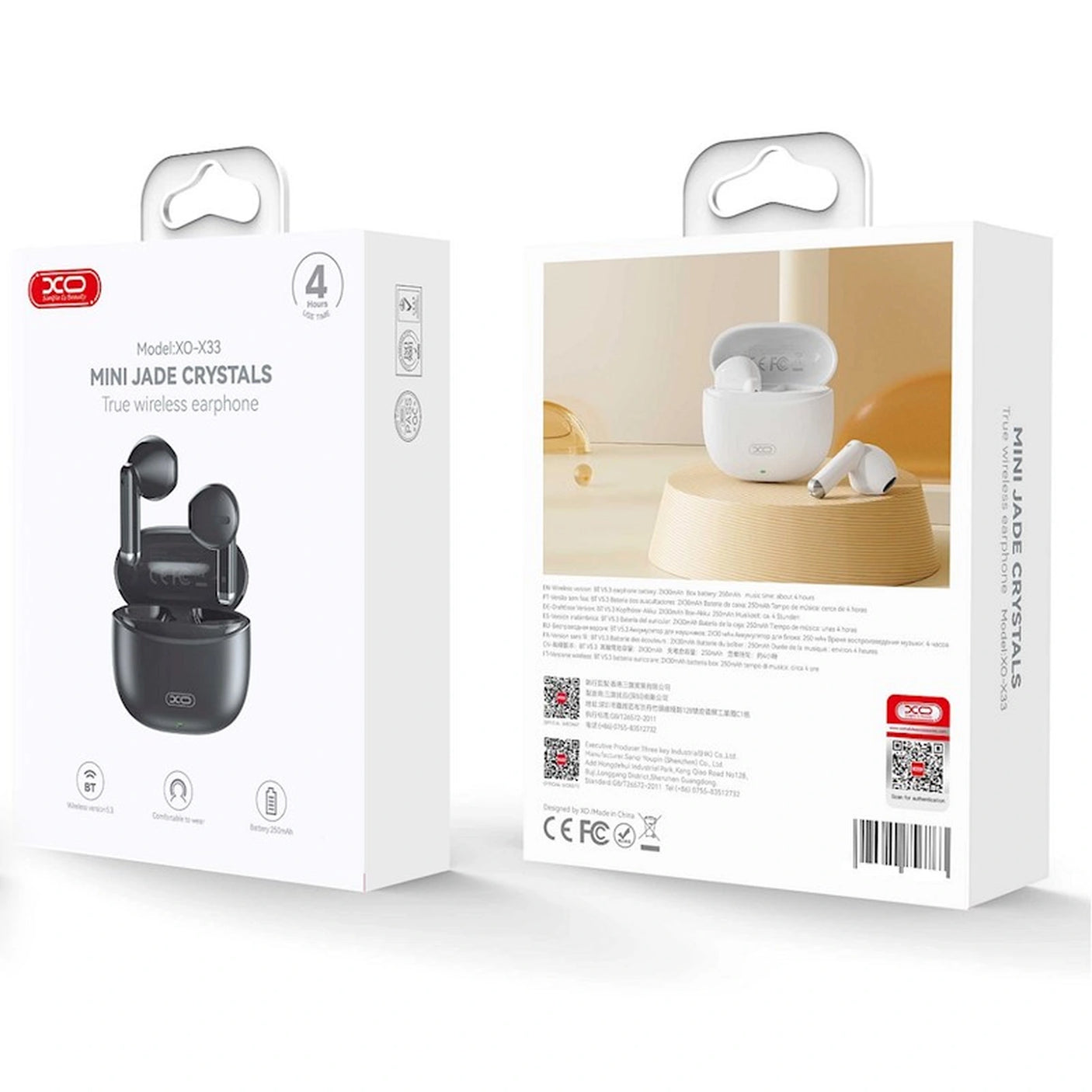 XO X33 crne Bluetooth slušalice - 4