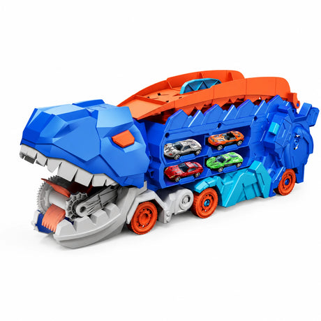 TREX dinosaur kamion transporter sa metalnim autićima