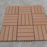WPC decking ploče postavljene u uzorku