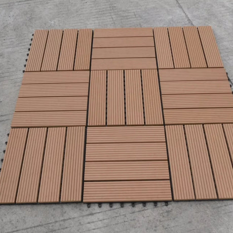 WPC decking ploče postavljene u uzorku