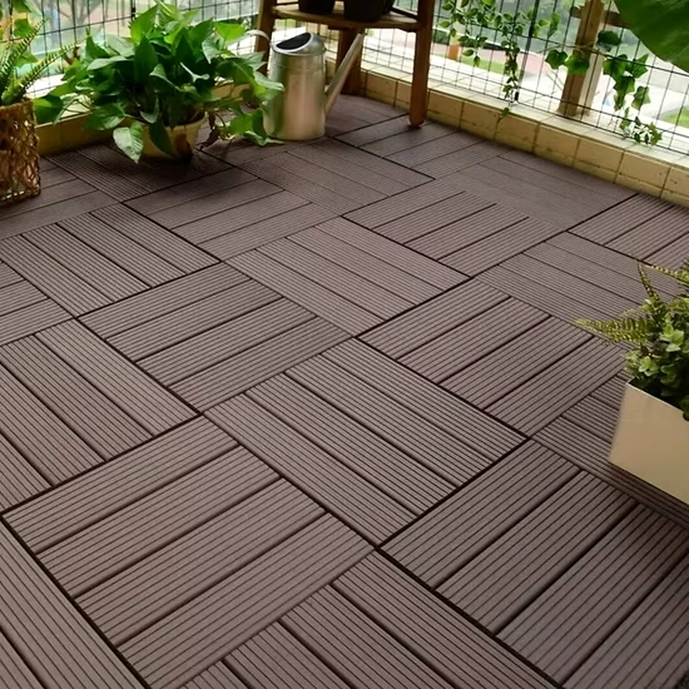 WPC DIY podne ploče na balkonu
