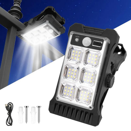 Solarna lampa sa klipsom i priborom za montažu