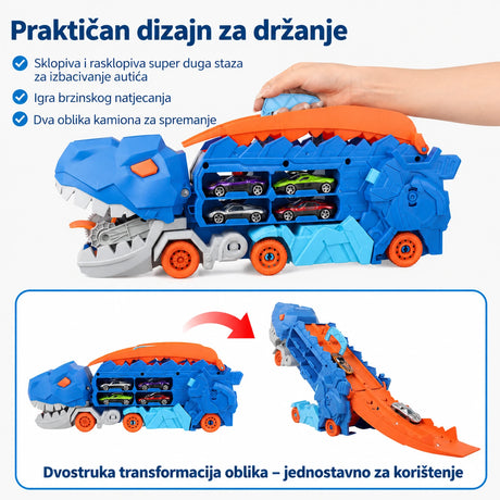 TREX kamion transformiše se u dinosaurusa sa trkaćom stazom