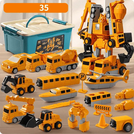 Magnetic Transform Toy Machines 35pcs pakovanje