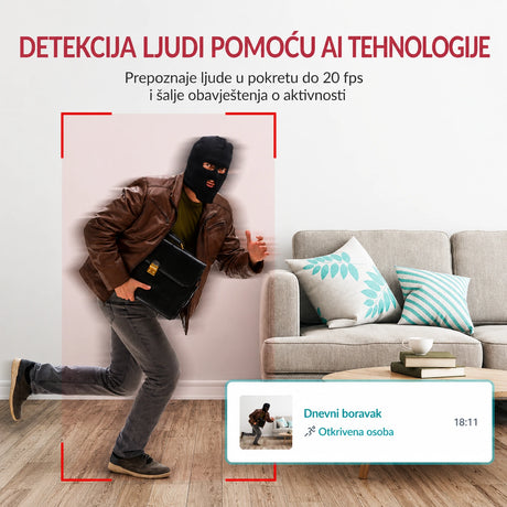 YI Home 2K Pro pametna AI detekcija ljudi