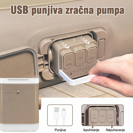 USB punjiva pumpa za napuhavanje i ispuhivanje