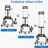 Podesiva visina ručke transportnih kolica