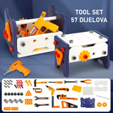 Tool set od 57 dijelova za djecu
