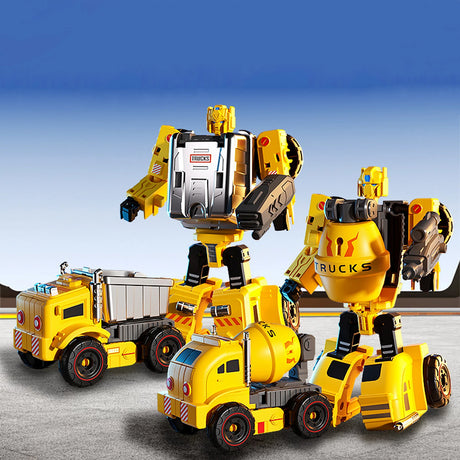 Transformer građevinske mašine prikazane kao vozila i roboti