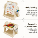 Tabla za crtanje i spremnik za kockice