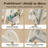 Zaobljene ivice protuklizne podloge i kutijica za pribor