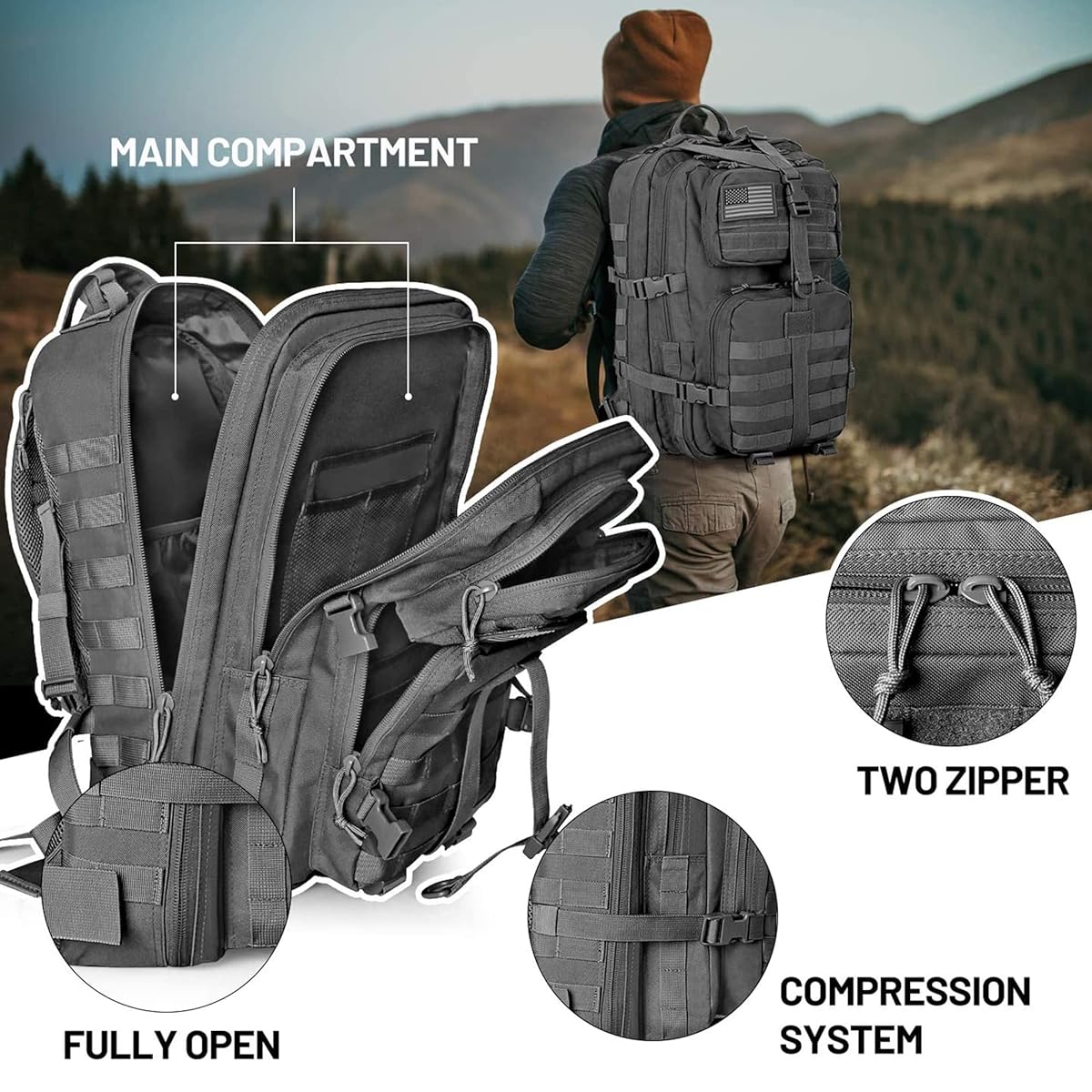 TACTICAL | Taktički ruksak 50 LITARA