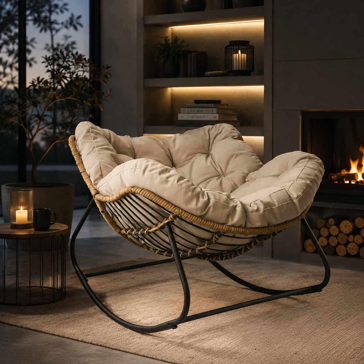 COZY | Rattan stolica na ljuljanje