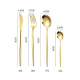 LUXO | 24 dijelni escajg gold