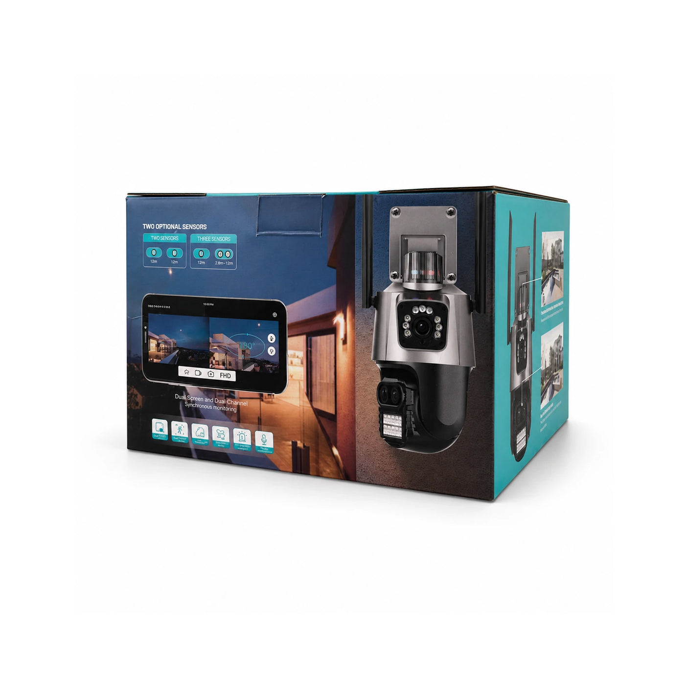 DUAL smart kamera pakovanje i dual screen prikaz