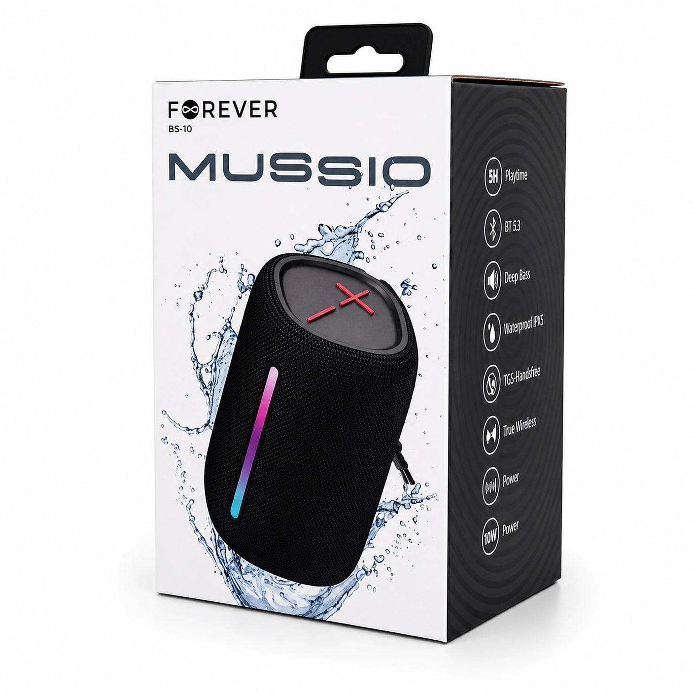 FOREVER BS-10 Bluetooth zvučnik crna kutija