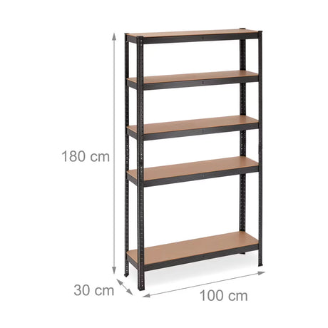 FORTIS metalni regal dimenzije 180 x 100 x 30 cm