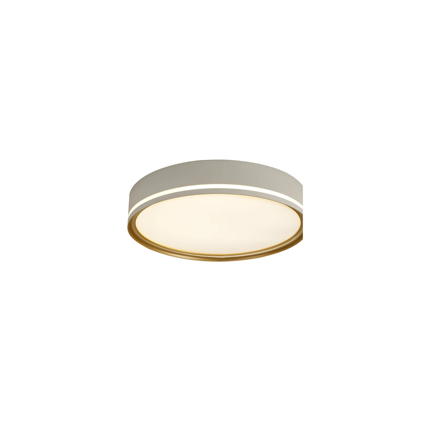 LUMORA LED plafonjera - Bijela / zlatni rub