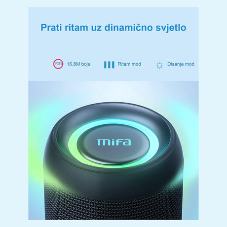 MIFA A90 RGB svjetlo prati ritam muzike