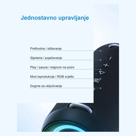 MIFA A90 kontrole za muziku pozive i RGB svjetlo
