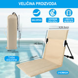 LOUNGE | Sklopiva podna stolica/ležaljka 2 komada