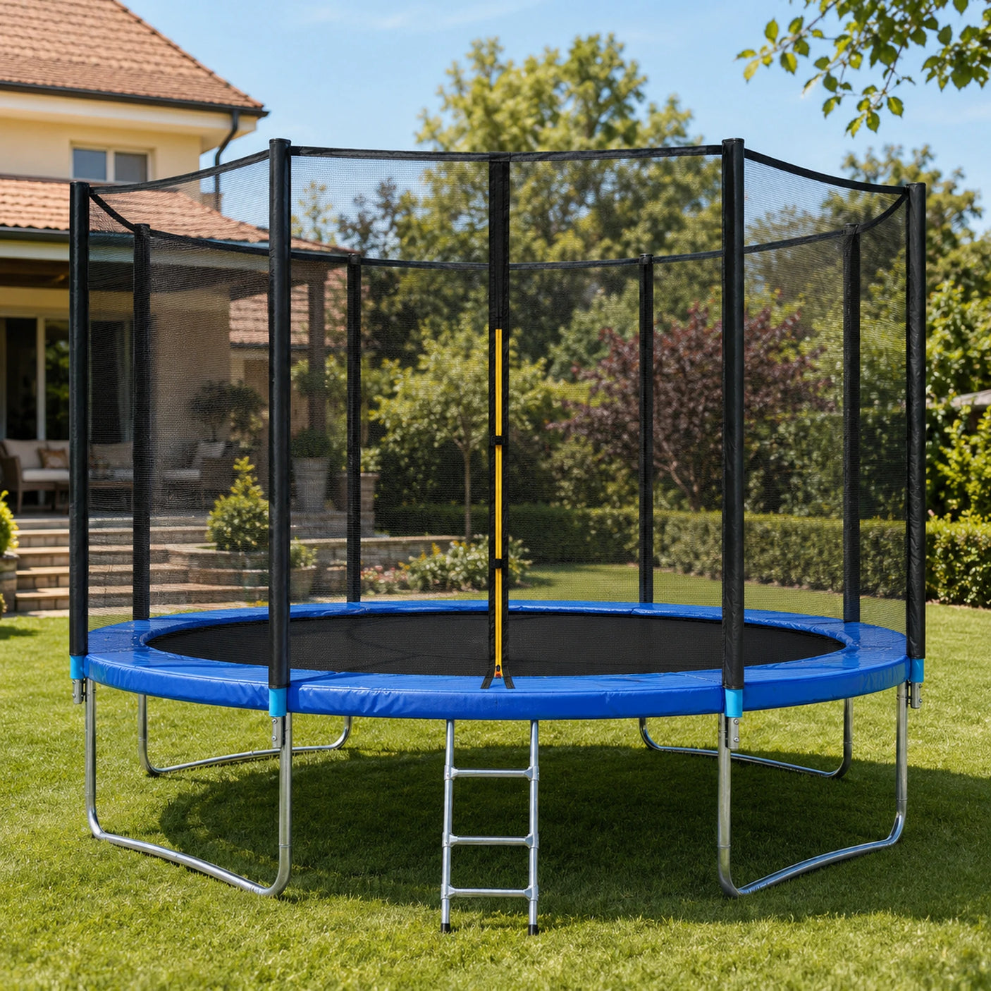 JUMP trampolina lifestyle slika u dvorištu