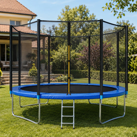 JUMP trampolina lifestyle slika u dvorištu